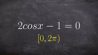 Solving a simple trigonometric equation by isolating cosine [upl. by Ellednahc]