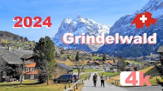 🇨🇭  2024  Winter  SWITZERLAND GRINDELWALD  Part 8  ITSELWALD BRIENZ ZERMATT THUN Suiza 4K [upl. by Adnuhsar]