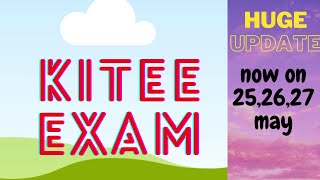 Update on KIITEE exam 2021 [upl. by Eppilihp]