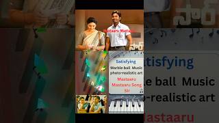 satisfying Mastaaru Mastaaru Marble Music with PhotoRealistic Art  Sir Vaathi  shortsviral [upl. by Kessia589]