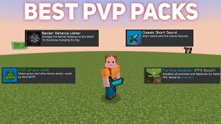 Best PVP Packs for Minecraft PE 121 Lag Fix  FPS Boost [upl. by Anasus]