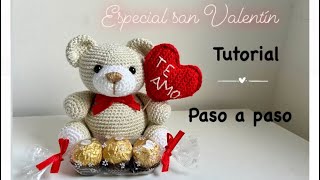 ❤️🌹🐻osito amigurumi🐻🌹❤️tutorial paso a paso oso amigurumi✨ apto para principiantes 🥰 [upl. by Aspa188]