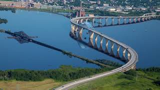 DuluthSuperior Aerial Harbor Tour summer [upl. by Idnil125]