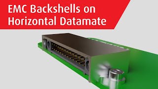 Backshells for EMC Shielding on Horizontal Datamate Connectors [upl. by Eiroj48]