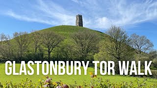 Glastonbury Tor Walk  Town to Tor Somerset [upl. by Anirtac]