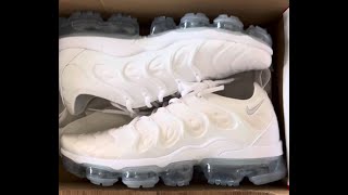 Nike Vapormax Plus WhiteWhitePure Platinum [upl. by Fezoj]