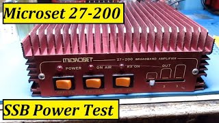 Microset 27200  SSB Power Test  2 x MRF454 Motorola [upl. by Madai]