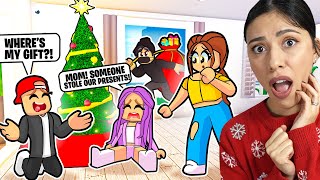 MY STALKER STOLE OUR CHRISTMAS PRESENTS MY KIDS CRIED Roblox Bloxburg Roleplay [upl. by Aneetsirhc308]