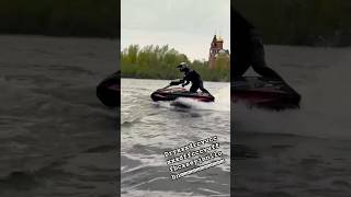 Yamaha Superjet tricks slide 360 Rickter jet ski short shorts [upl. by Einnad]