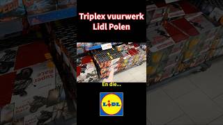 Triplex vuurwerk Lidl Polen 💥 lidlfajerwerki [upl. by Yltsew]