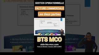 Quelles sont les DEUX parties dune FACTURE   Gestion en BTS MCO [upl. by Marlene]