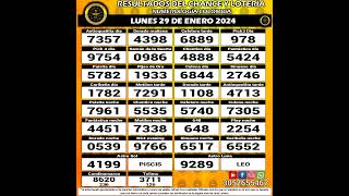 Resultados del Chance del LUNES 29 de enero de 2024 Loterias 😱💰💵 chance loteria resultados [upl. by Ichabod]