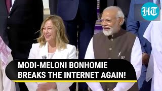 PM Modi Cracks Jokes With Italys Meloni at COP28 Summit In Dubai  Watch [upl. by Ueik289]