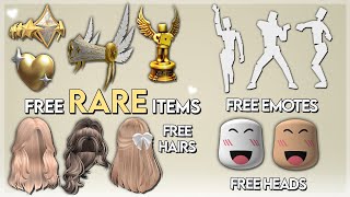 HURRY GET NEW RARE FREE ITEMS 💛  FREE HAIRS  FREE HEADS  FREE EMOTES  FREE LIMITEDS [upl. by Nosyd190]