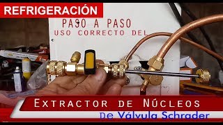 Extractor de Núcleos de Válvula se servico Schrader [upl. by Assanav]