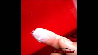 Car Nano Coating Anti Scratch Test SuperHydrophobic Nano Coating [upl. by Latty]