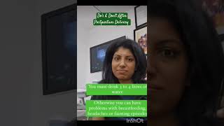 Postpartum Advice By DrBhumila Bansal  Dos and Dont after Postpartum  Care after Delivery 💖💖 [upl. by Sinclair621]