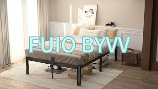 FUIOBYVV Queen Bed Frame with Round Corner Edge Legs [upl. by Aicissej]