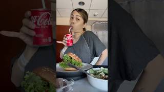 What I ate 24 hours after giving birth part 2 of 2 — All American burger [upl. by Robinson504]