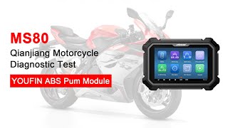 MS80 Qianjiang Motorcycle YOUFIN ABS Diagnostic Test by Bench [upl. by Pierette713]