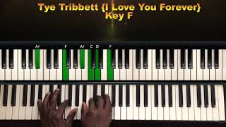 Tye Tribbett I Love You Forever Piano Chords For Beginners [upl. by Arratoon806]