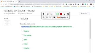 ReadSpeaker Overview for D2L Brightspace [upl. by Bruis863]