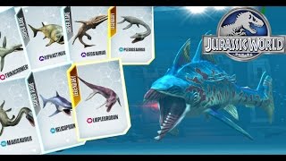 FEEDING NEW AQUATIC CREATURES  Jurassic World The Game  March Update [upl. by Goldsworthy403]