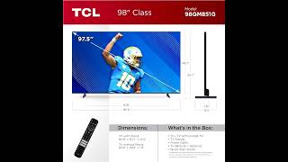 TCL QM8 98Inch QLED 4K Smart TV Review  120Hz144Hz VRR 5000 Nits Peak Dolby Vision [upl. by Nee767]