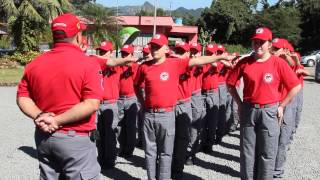 Ordem unida com alunos do Bombeiro Mirim de Corupá [upl. by Lauer]