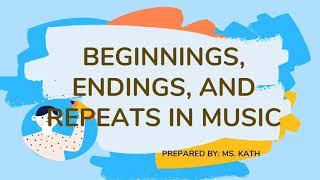 Beginning Ending amp Repeat in Music [upl. by Yendirb]