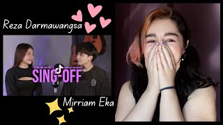 Reza Darmawangsa  SINGOFF TIKTOK SONGS vs Mirriam Eka Part VI Reaction Video 🥰🥰🥰 [upl. by Sukramaj]