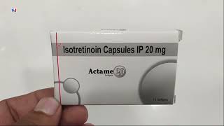 Actame 20 Capsule  Actame Capsules  Isotretinoin 20mg Capsules Uses  Actame 20mg Capsule Uses [upl. by Nalym]