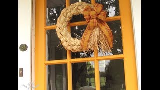 Double Braided Raffia Wreath [upl. by Fauver]