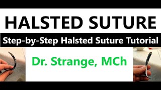 Halsted Suture INTERRUPTED Intestinal Anastomosis Sutures Suturing Series  13 halstedsuture [upl. by Dupuy]