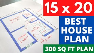 15x20 ft House Plan  15x20 Ghar Ka Naksha  15x20 House Design  300 Sq ft House Plan  House Plans [upl. by Evelinn]