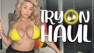 4k Bikini TryOn Haul and Summer Beachwear Review [upl. by Ahsinrev443]