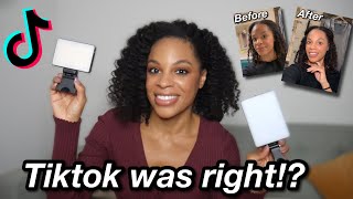 Trying Tiktok Viral Portable Light Clips  Way BETTER than a RING LIGHT  Best Tech Gift [upl. by Kelbee]