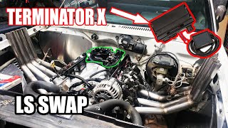 LS Swap S10 Burnout Truck Burnie gets Holley Terminator X and 4150 Throttle Body EFI Wiring Part 1 [upl. by Poole]