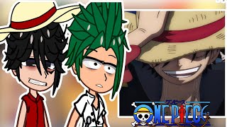 Past Straw Hats React To Luffy  One Piece  Gacha React [upl. by Eirollam]