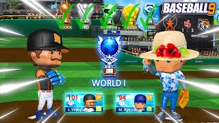 I MADE IT TO THE END World 1 League Debut  Baseball 9 [upl. by Lleryt]