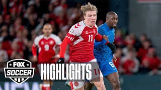 Denmark vs Finland Highlights  UEFA European Qualifiers [upl. by Iharas855]