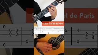 Sous le ciel de Paris Arrangement for Guitar [upl. by Legge]