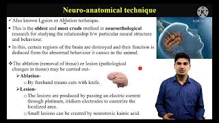 Neuroanatomical techniques  Neuroanatomical method of studying animal behaviour [upl. by Eardnaed946]