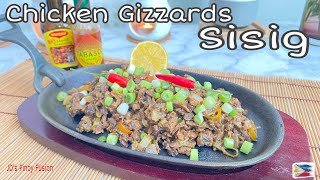 How to Cook Chicken Gizzard Sisig  Sisig BalunBalunan [upl. by Atalaya]