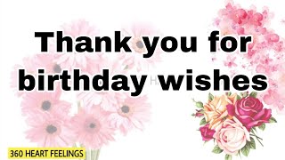 Thank you for birthday wishes  thank you all for greetings  thank you quotes  thanking images [upl. by Octave]