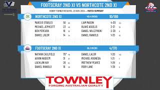 Footscray 2nd XI v Northcote 2nd XI [upl. by Ferrell]