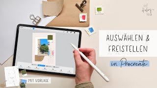 Procreate Auswählen und Freistellen DEUTSCH [upl. by Rhona]