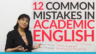 12 Common Errors in Academic English – and how to fix them [upl. by Eitsirc]