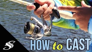 How to Cast a Spinning ReelRod  For Beginners [upl. by Ahsieni954]