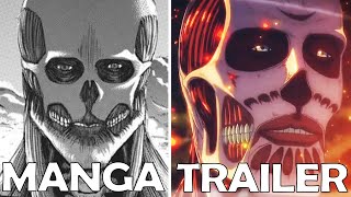 MAPPA JUST DID SOMETHING EXTRAORDINARY with Attack on Titan Final Season Part 4 Manga vs Trailer [upl. by Schaaff]